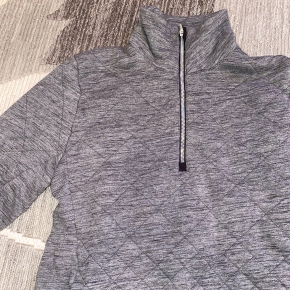 lululemon athletica Tops - Lululemon quarter zip gray quilted pullover